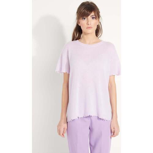 Textiel Dames T-shirts korte mouwen Studio Cashmere8 AVA 6 Violet