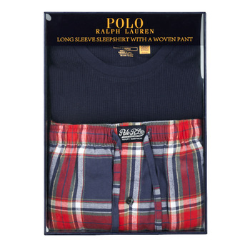 Polo Ralph Lauren L/S PJ SLEEP SET Blauw / Rood