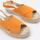 Schoenen Dames Espadrilles Senses & Shoes PAFIA Orange