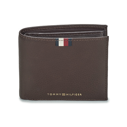 Tassen Heren Portefeuilles Tommy Hilfiger TH CORP LEATHER CC AND COIN Brown