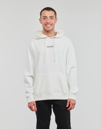Textiel Heren Sweaters / Sweatshirts Guess ROY GUESS HOODIE Wit
