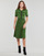 Textiel Dames Lange jurken Karl Lagerfeld S SLV KNIT DRESS Groen / Zwart