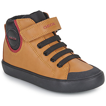 Schoenen Jongens Hoge sneakers Geox J GISLI BOY F Brown / Zwart