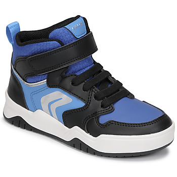 Schoenen Jongens Hoge sneakers Geox J PERTH BOY G Blauw / Zwart