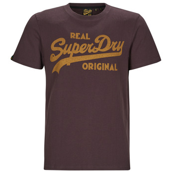Textiel Heren T-shirts korte mouwen Superdry VL PREMIUM GOODS GRAPHIC TEE Bordeaux