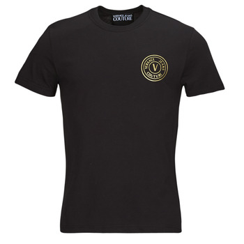 Textiel Heren T-shirts korte mouwen Versace Jeans Couture GAHT06 Zwart