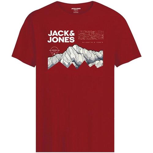 Textiel Jongens T-shirts korte mouwen Jack & Jones  Rood