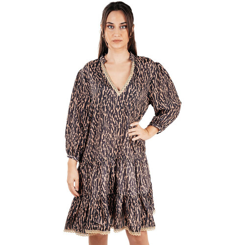 Textiel Dames Korte jurken Isla Bonita By Sigris Korte Jurk Brown