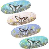 Wonen Schaaltjes en manden Signes Grimalt Ovale Vlinderplaat 4U Multicolour