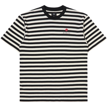 Textiel Heren T-shirts & Polo’s Edwin Basic Stripe T-Shirt - Black/White Multicolour