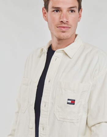 Tommy Jeans TJM CASUAL CORDUROY OVERSHIRT Wit