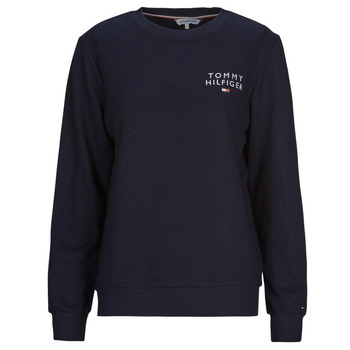 Textiel Dames Sweaters / Sweatshirts Tommy Hilfiger TRACK TOP Marine