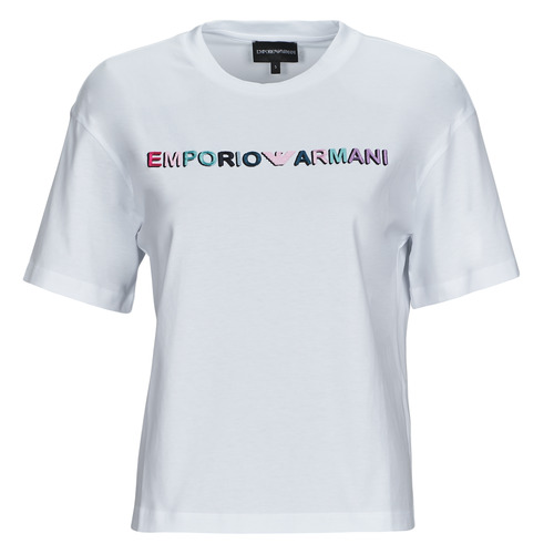 Textiel Dames T-shirts korte mouwen Emporio Armani 6R2T7S Wit