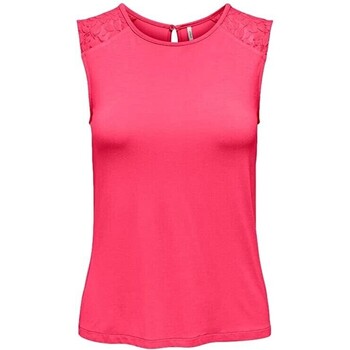 Textiel Dames Mouwloze tops Only CAMISETA MUJER ROSA  15294985 Roze