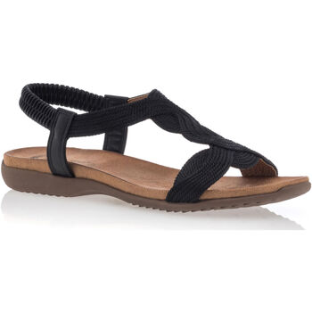 Amarpies sandalen / blootsvoets vrouw zwart Zwart