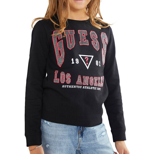 Textiel Meisjes Sweaters / Sweatshirts Guess  Zwart