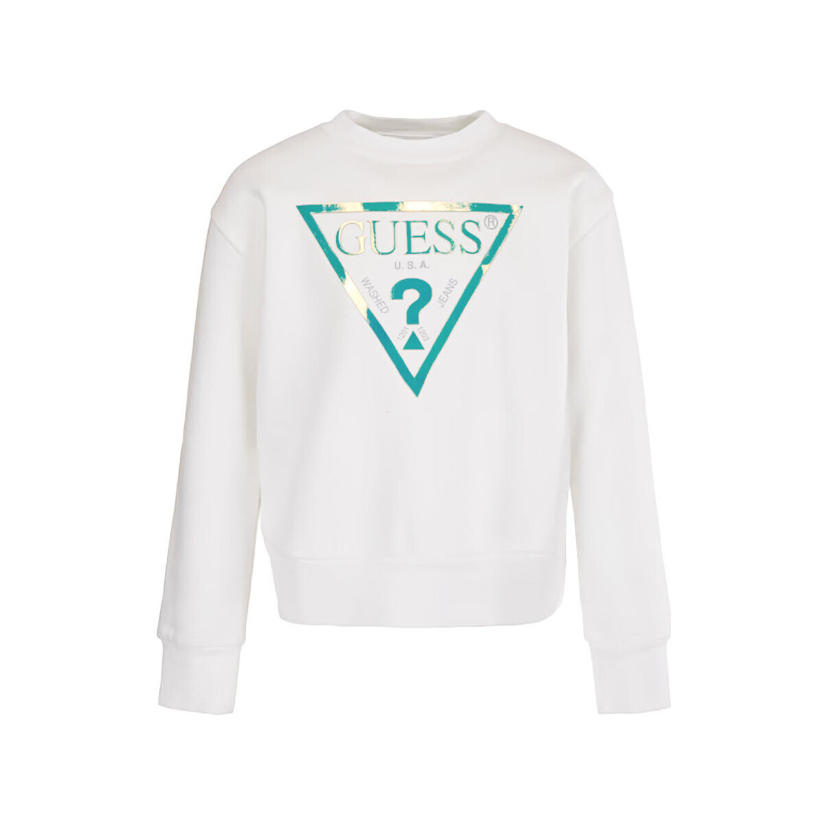 Textiel Meisjes Sweaters / Sweatshirts Guess  Wit