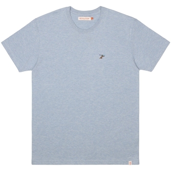 Textiel Heren T-shirts & Polo’s Rvlt Revolution Regular T-Shirt 1308 RUN - Light Blue Blauw