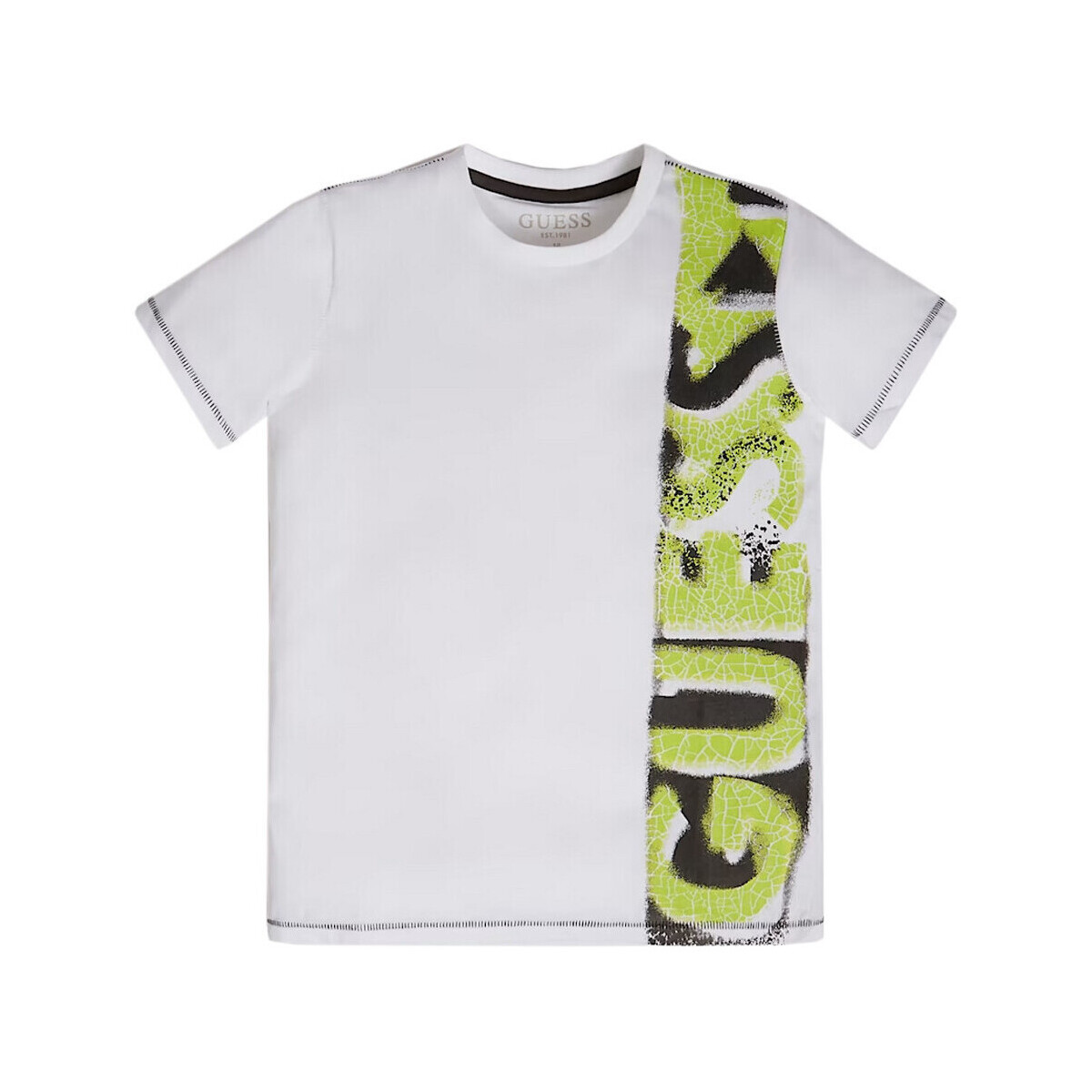 Textiel Jongens T-shirts & Polo’s Guess  Wit