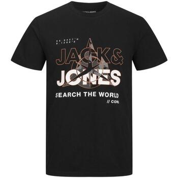 Textiel Jongens T-shirts korte mouwen Jack & Jones  Zwart