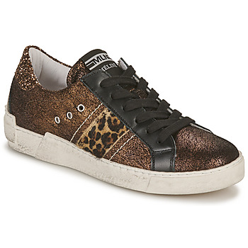 Schoenen Dames Lage sneakers Meline  Brown / Zwart / Leopard