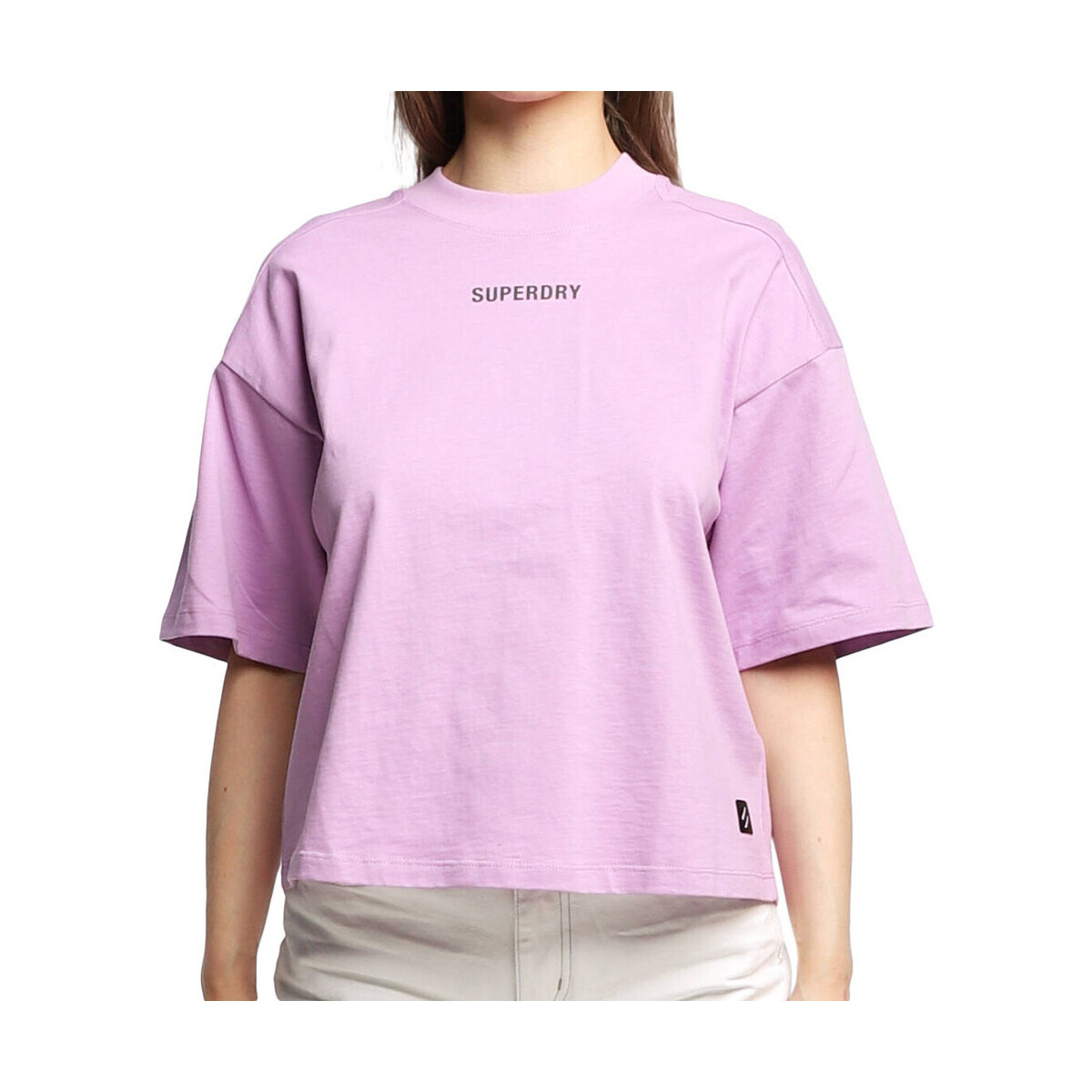 Textiel Dames T-shirts & Polo’s Superdry  Violet
