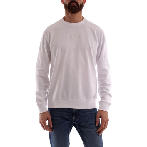 Textiel Heren Sweaters / Sweatshirts Emporio Armani EA7 3RPM37 Wit