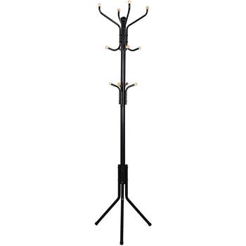 Wonen Trunks / opbergdozen Songmics Hanger, , 12 haken, metaal, zwart, 44x44x182 cm Zwart
