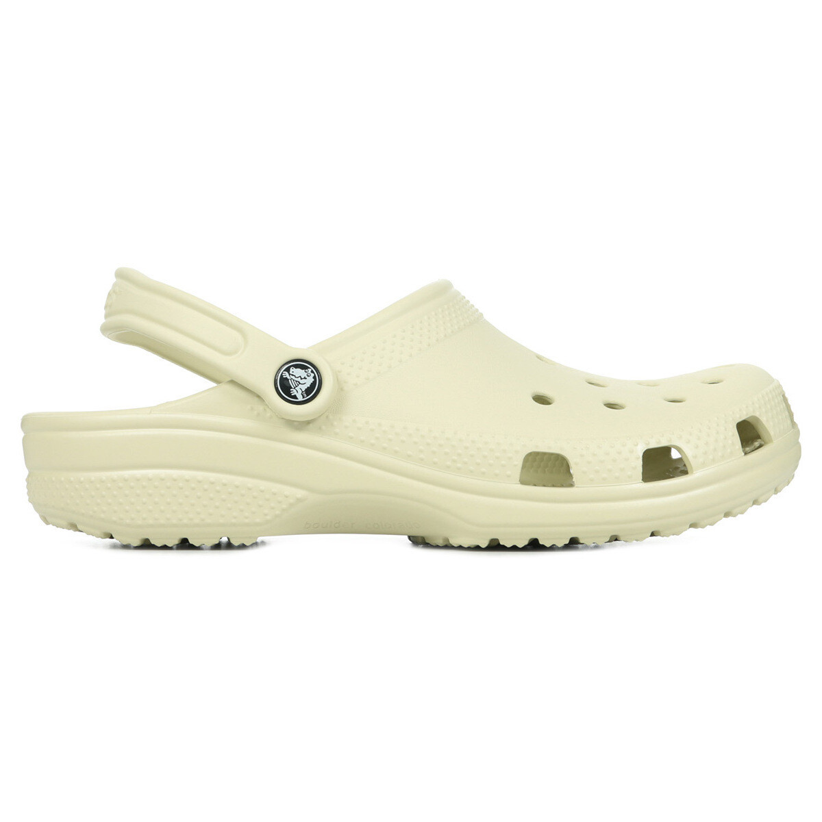 Schoenen Leren slippers Crocs Classic Beige