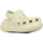 Schoenen Dames Leren slippers Crocs Classic Crush Clog Beige