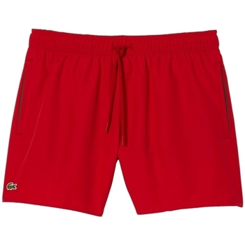 Lacoste Quick Dry Swim Shorts - Rouge Vert Rood