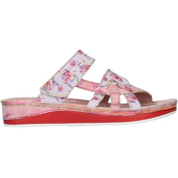Schoenen Dames Leren slippers Laura Vita BRCUELO 0521 Roze