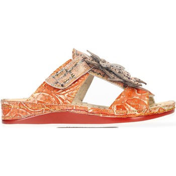 Schoenen Dames Leren slippers Laura Vita BRCUELO 8321 Orange
