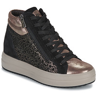 Schoenen Dames Hoge sneakers IgI&CO DONNA SHIRLEY Zwart / Brons