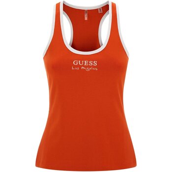 Textiel Dames T-shirts & Polo’s Guess E3GP05 KBP41 Orange