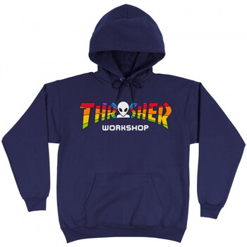 Textiel Heren Sweaters / Sweatshirts Thrasher Sweat x aws spectrum hood Blauw
