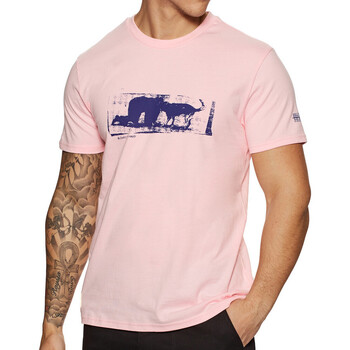 Textiel Heren T-shirts korte mouwen Globe  Roze
