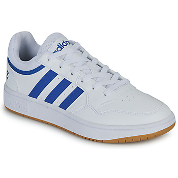 Schoenen Heren Lage sneakers Adidas Sportswear HOOPS 3.0 Wit / Blauw / Gum