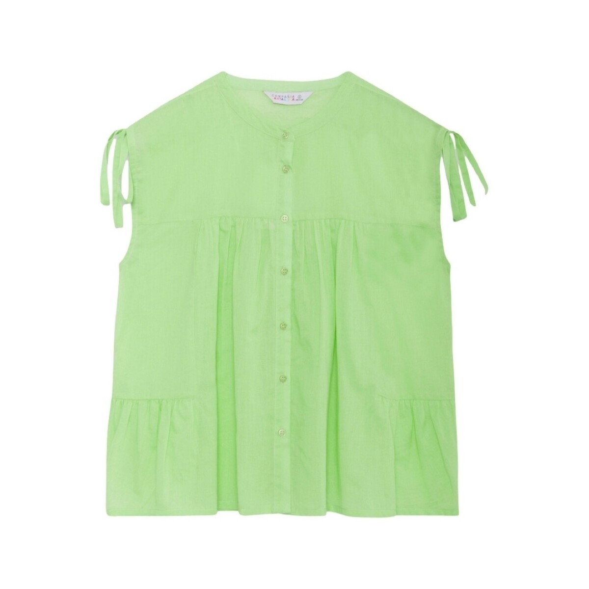 Textiel Dames Tops / Blousjes Compania Fantastica COMPAÑIA FANTÁSTICA Shirt 41054 - Yellow Geel