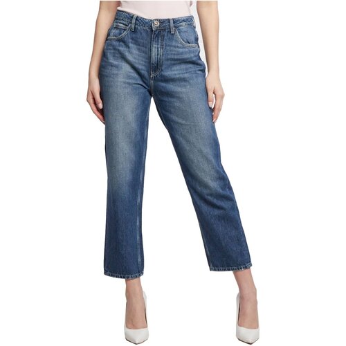 Textiel Dames Straight jeans Guess W2RA21 D3Y0V Blauw