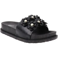 Schoenen Dames Leren slippers Axa -73438A Zwart