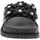 Schoenen Dames Leren slippers Axa -73438A Zwart