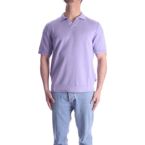 Textiel Heren T-shirts korte mouwen BOSS 50487085 Violet