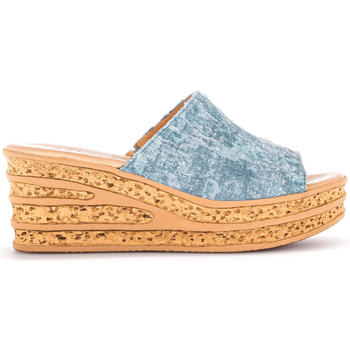 Schoenen Dames Leren slippers Gabor 24.650/36T3 Blauw