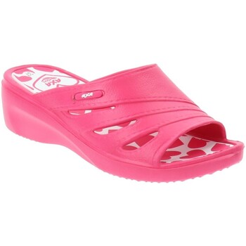 Schoenen Dames Leren slippers Axa -73685A Violet