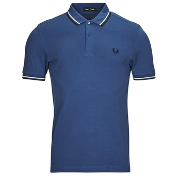 Textiel Heren Polo's korte mouwen Fred Perry TWIN TIPPED FRED PERRY SHIRT Marine / Wit / Zwart