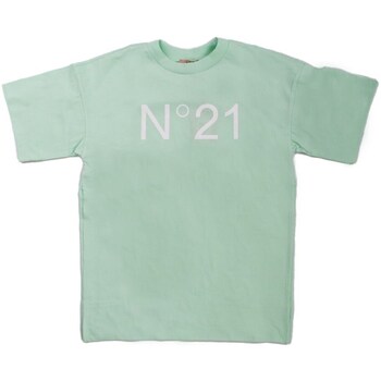 Textiel Meisjes T-shirts korte mouwen N°21 N21617 Groen