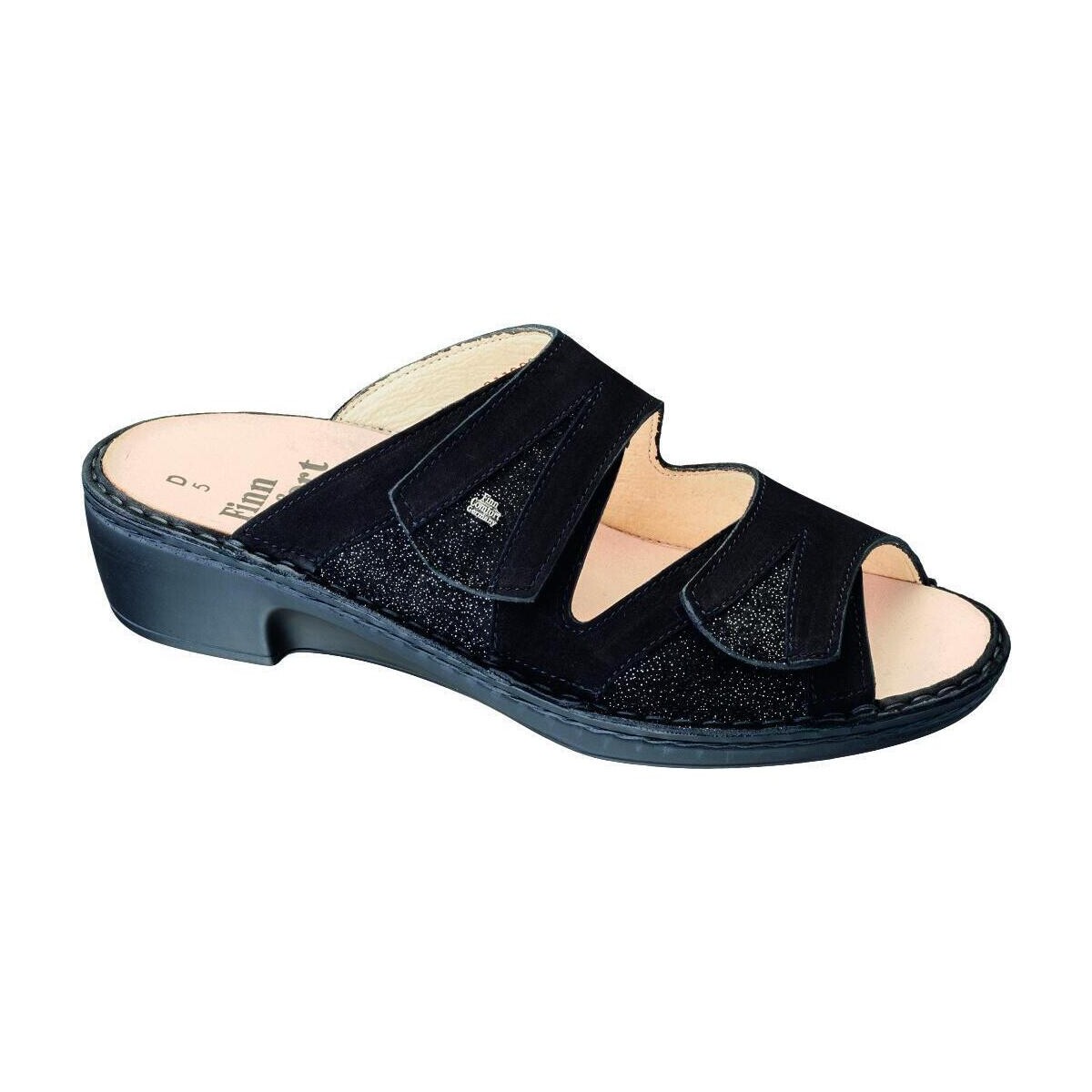 Schoenen Dames Leren slippers Finn Comfort 2689901397 Zwart