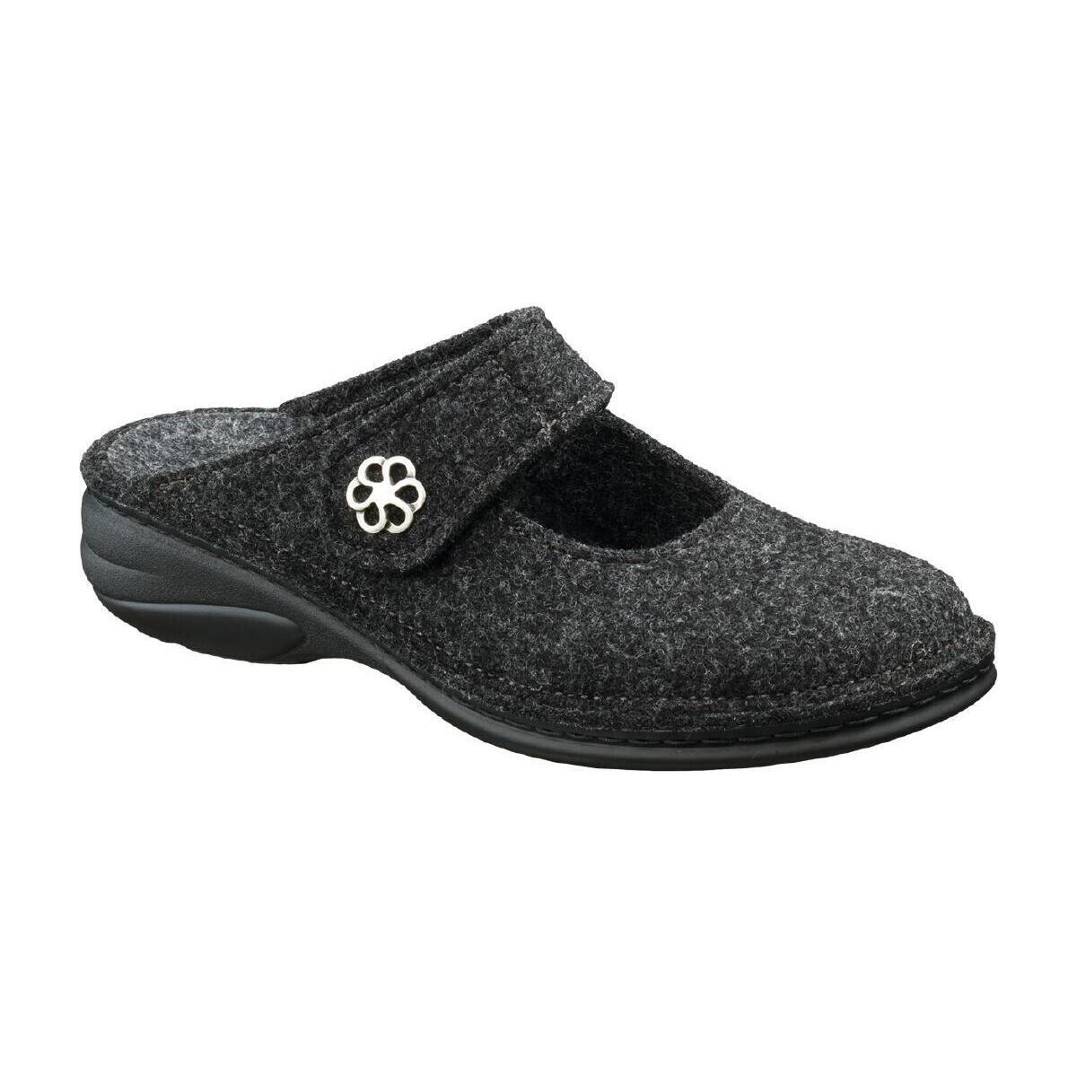 Schoenen Dames Leren slippers Finn Comfort 6567416168 Grijs