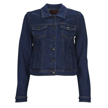 Textiel Dames Spijker jassen Esprit Trucker Jacket Blauw